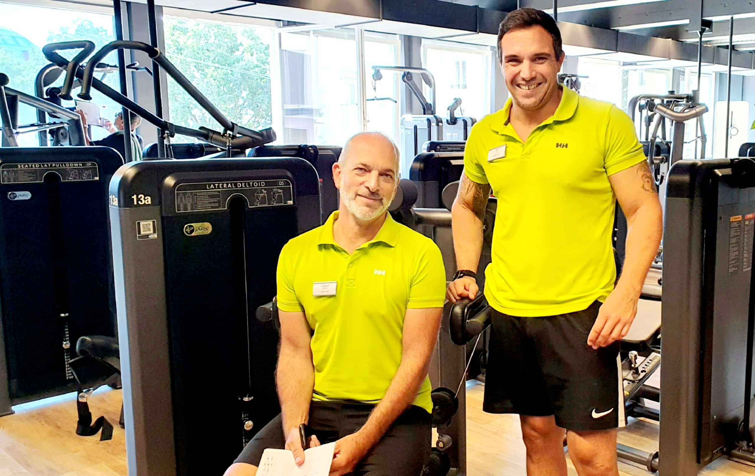 Loïc Banon et François Victor, coachs au Update fitness Grancy à Lausanne