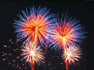 Ouchy National, 1er août, place de la Navigation: feu d'artifice.