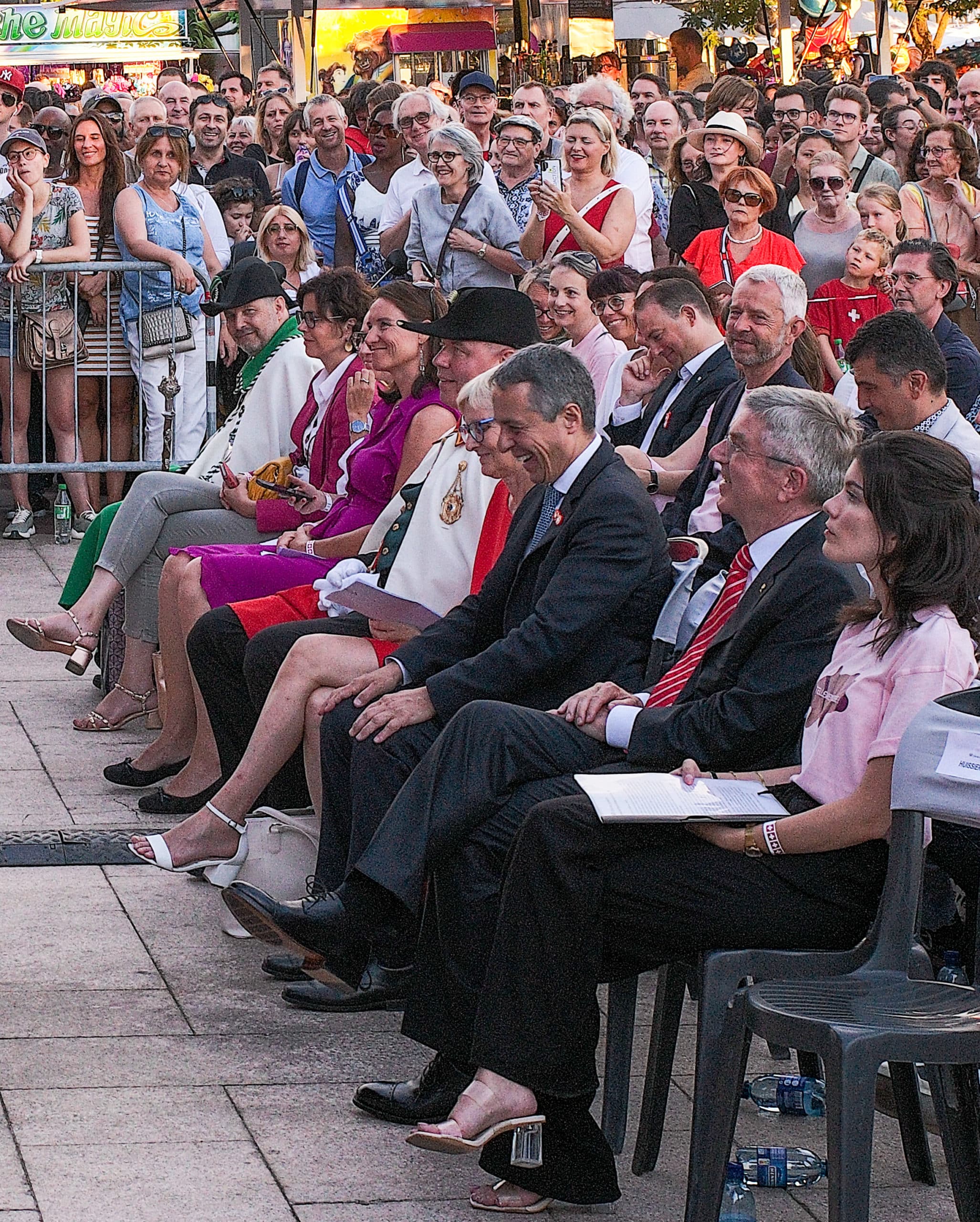 Les autorités et invités d'honneur à la fête nationale du 1er août à Ouchy 2022