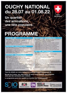 Programme Ouchy National du 28.07 au 01.08.22